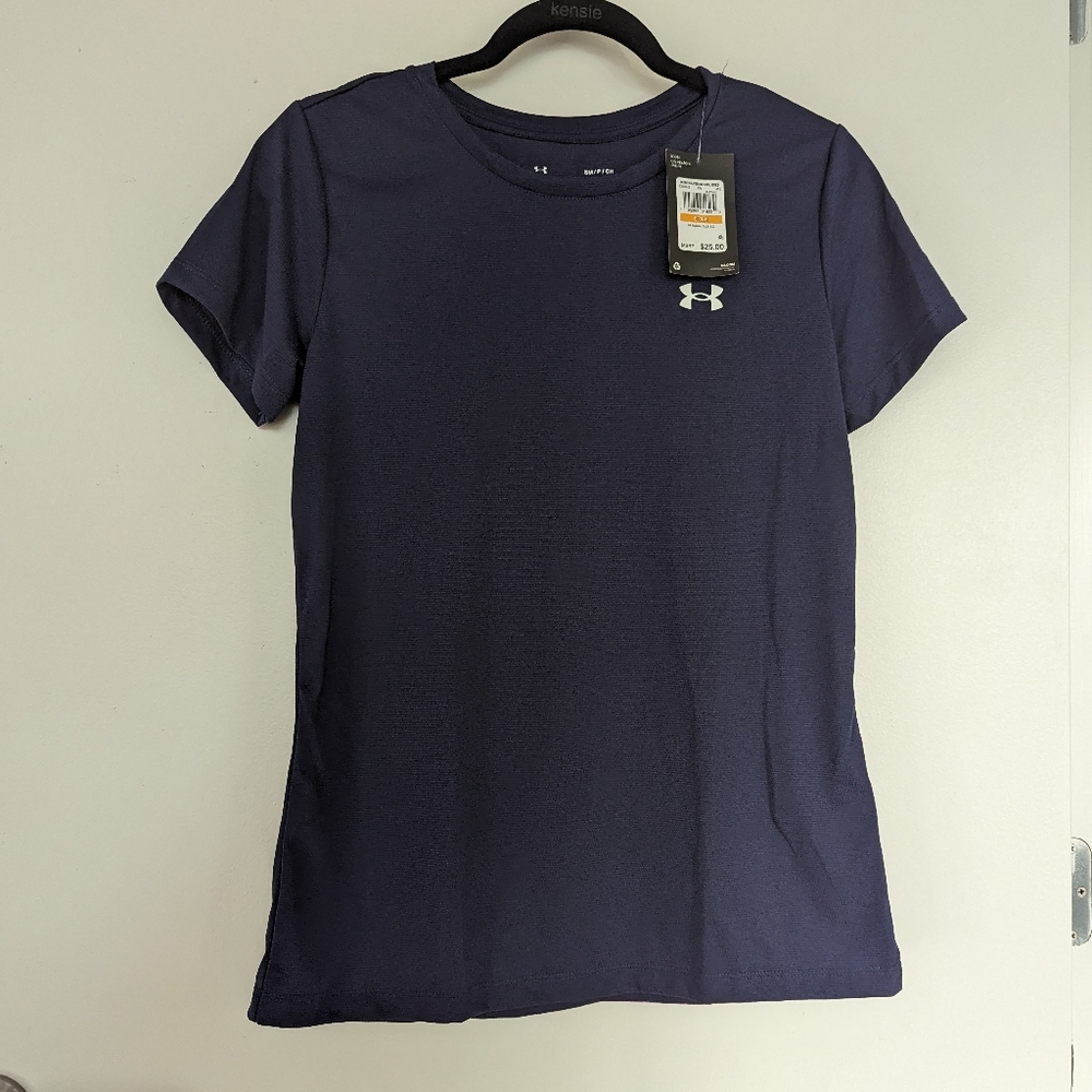 NWT Under Armour Purple Indigo Tech Tee Shirt, Small